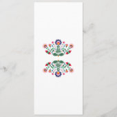 Menu Fiesta Feest Mexicaans Rood Huwelijksreceptie (Achterkant)