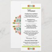 Menu Fiesta Feest Mexicaanse Bruiloft Lime Recepti (Voorkant / Achterkant)