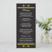 Menu Fiesta Feest Mexicaanse Trouwreceptie Kaart (Staand voorkant)