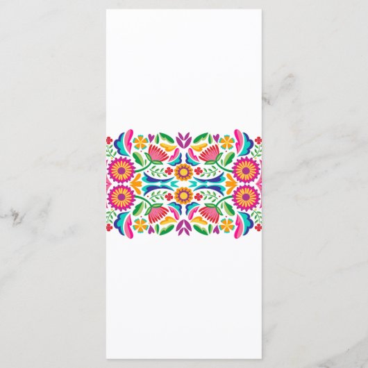 Menu Fiesta-partij (Achterkant)