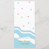 Menu "Flamingo Mam & Baby" van het baby shower (Achterkant)