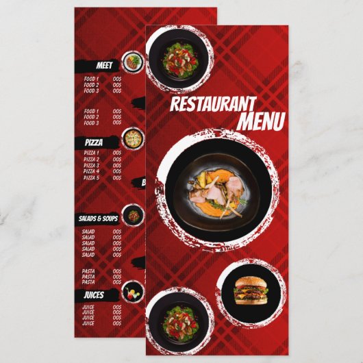 Menu Flat (Voorkant / Achterkant)