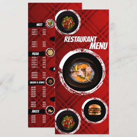 Menu Flat (Voorkant / Achterkant)