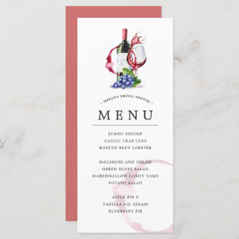 Menu Fles & Red Wine Style