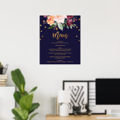 Menu Floral in het najaar Poster (Thuiskantoor)