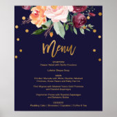 Menu Floral in het najaar Poster (Voorkant)