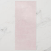 Menu Floral Romance Wedding (Achterkant)