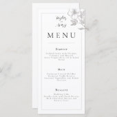 Menu Floral Wedding/Event (Voorkant / Achterkant)