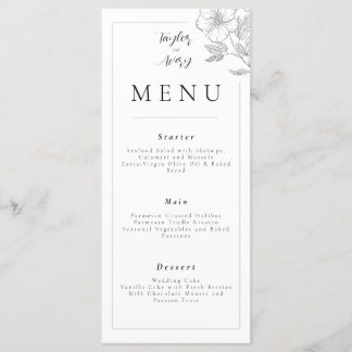Menu Floral Wedding/Event
