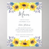 Menu Flowerfields Poster (Voorkant)