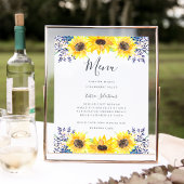Menu Flowerfields Poster