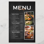Menu Flyer (Voorkant)