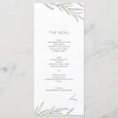 Menu Foliage Modern (Voorkant)