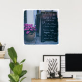 Menu Frans-alkbordmenu Poster (Thuiskantoor)