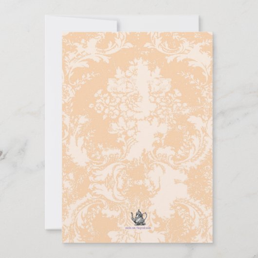 Menu GC  Vrijgezellenfeest Tea Party Kaart (Achterkant)