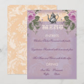 Menu GC  Vrijgezellenfeest Tea Party Kaart (Voorkant / Achterkant)