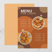 Menu Gebakken kip (Voorkant / Achterkant)