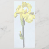 Menu Gele iris en bruiloft (Achterkant)