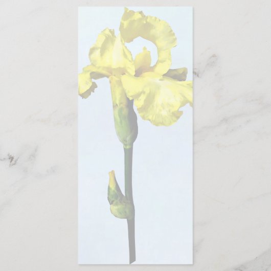Menu Gele iris en bruiloft (Achterkant)