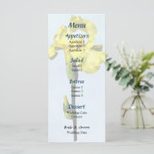 Menu Gele iris en bruiloft (Staand voorkant)