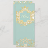 Menu Georgiana (Marie Antoinette Blue) (Voorkant / Achterkant)