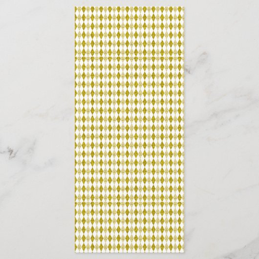 Menu Glitter Elephant & Monkey Golf Baby shower (Achterkant)