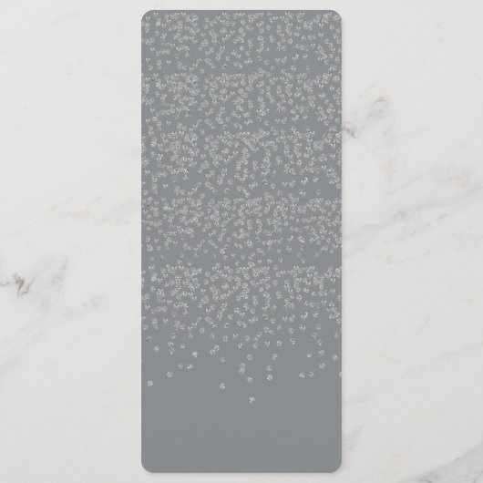 Menu Glitter, Roos, diamanten en weduwen (Achterkant)