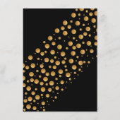 Menu Gold Champagne Bubbles Engagement Party (Achterkant)