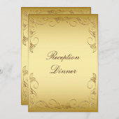 Menu Gold Dinner (Voorkant / Achterkant)