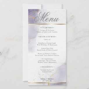 Menu Gold Dusty Plum Paars