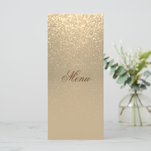 Menu Gold Glitter (Staand voorkant)