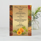 Menu Gold Herfst Thanksgiving (Staand voorkant)