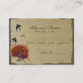 Menu Gold Red Heart Leaf Place Card selecteren Plaatskaartje (Voorkant)