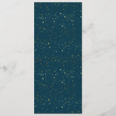 Menu Gold Stars Navy Flat (Achterkant)