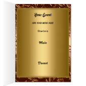 Menu Gold Table Placement Kaart (Binnen (Rechts))