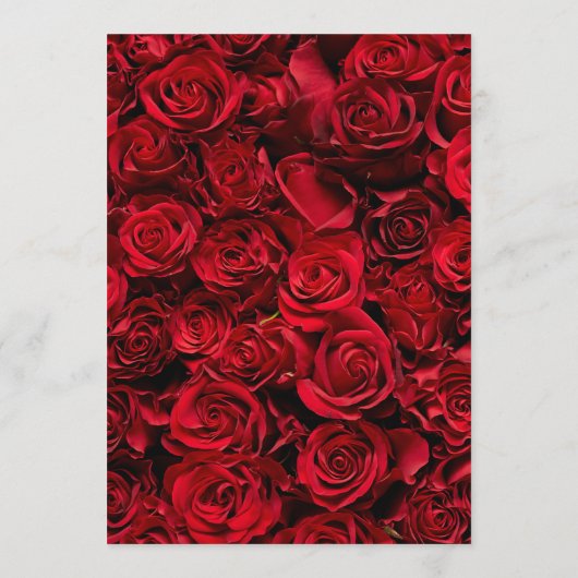 Menu Gothic Roos Wedding (Achterkant)