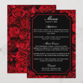 Menu Gothic Roos Wedding (Voorkant / Achterkant)