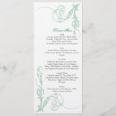 Menu Green Art Nouveau (Voorkant)