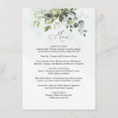 Menu Greenery Minimalist Script Wedding (Voorkant)