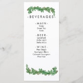 Menu GreenGarland-evenement (Achterkant)