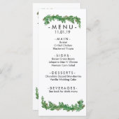 Menu GreenGarland-evenement (Voorkant / Achterkant)