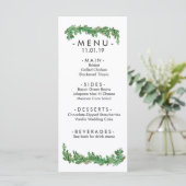 Menu GreenGarland-evenement (Staand voorkant)