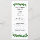 Menu GreenGarland-evenement (Voorkant)