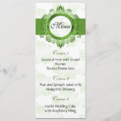 menu groen bruiloft (Voorkant)