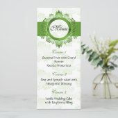 menu groen bruiloft (Staand voorkant)