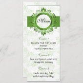 menu groen bruiloft (Voorkant / Achterkant)