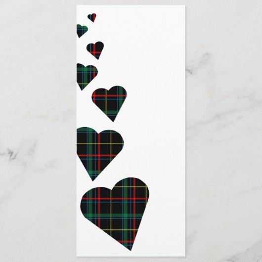 Menu Groen Tartan (Achterkant)