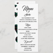 Menu Groen Tartan (Voorkant / Achterkant)