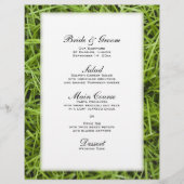 Menu Groene grass Backyard Wedding (Voorkant)