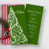 Menu Groene kerstboom Winter Weddenschap